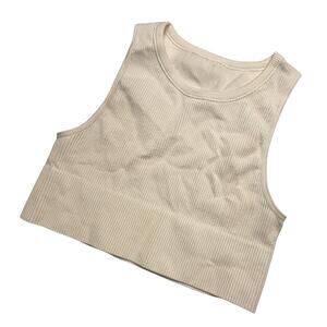 Savvi Bra Top Longer-Line Silhouette White Size Medium